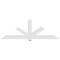 Ekena Millwork Kennewick Architectural Grade PVC Gable Bracket, 108"W x 36"H x 6"D x 6"F, 8/12 Pitch GBP108X36X0606KEN00 - alternate 3